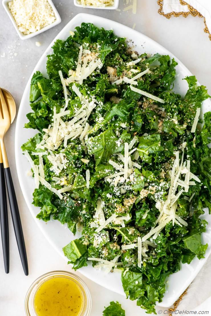 Quick & Healthy Massaged Kale Salad: Vegan Lemon Recipe